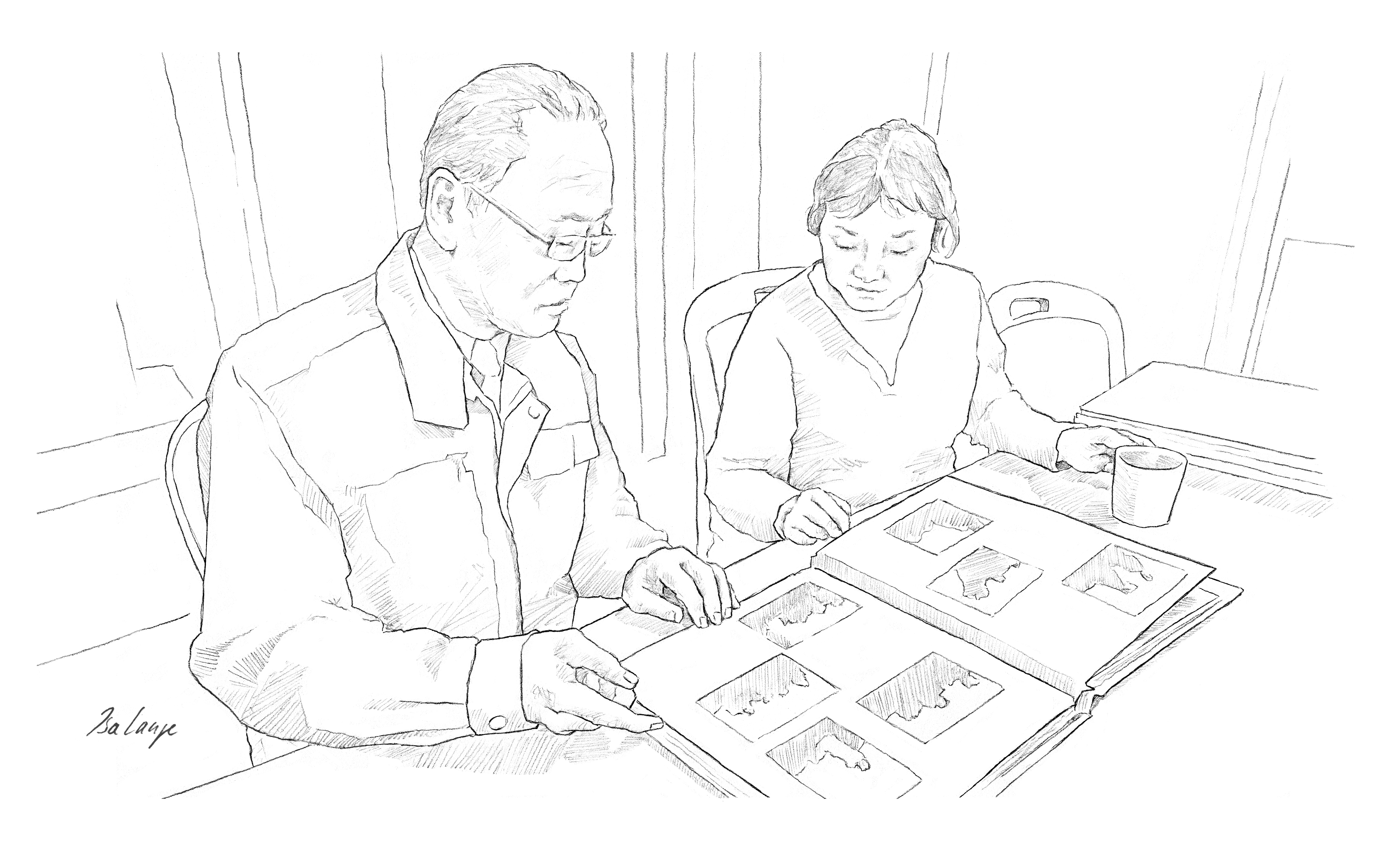 06_Six years after Fukushima_Hiroshi and Fumiko Kanno_Film Uwe Schwering ARD Weltspiegel_Skizze Isa Lange