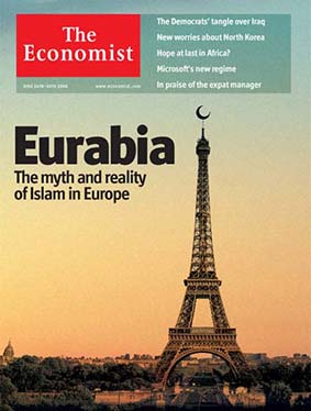 Screen shot of The Economist cover